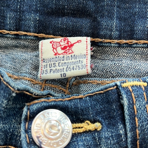 Lot of 2 True Religion Girls Size 10 Jeans Skinny Capri Cropped - Picture 11 of 11